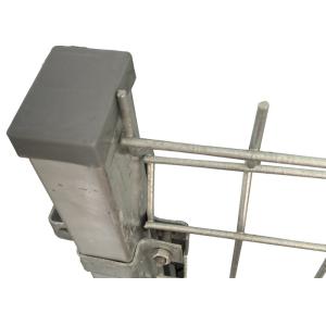 Pilier 3d 100*300mm V Mesh Security Fencing de rectangle