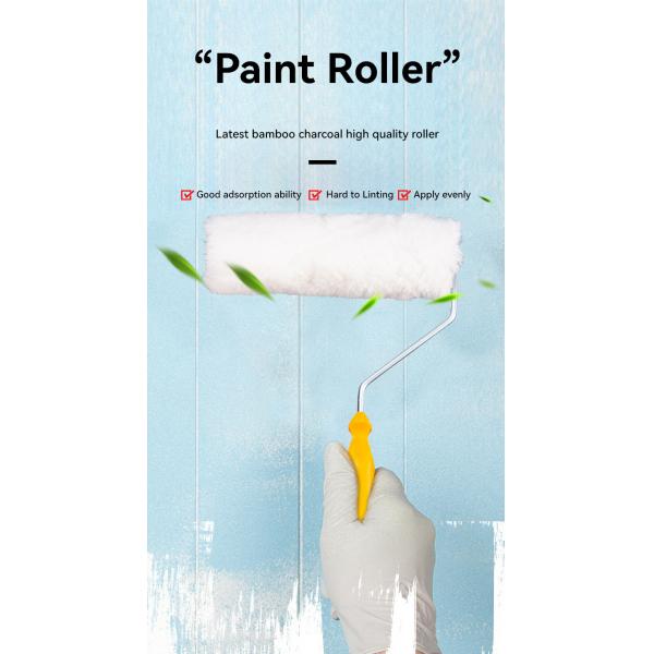 Поддержка на заказ ODM на заказ Цветочное украшение стен мягкая резиновая краска роликовая кисть