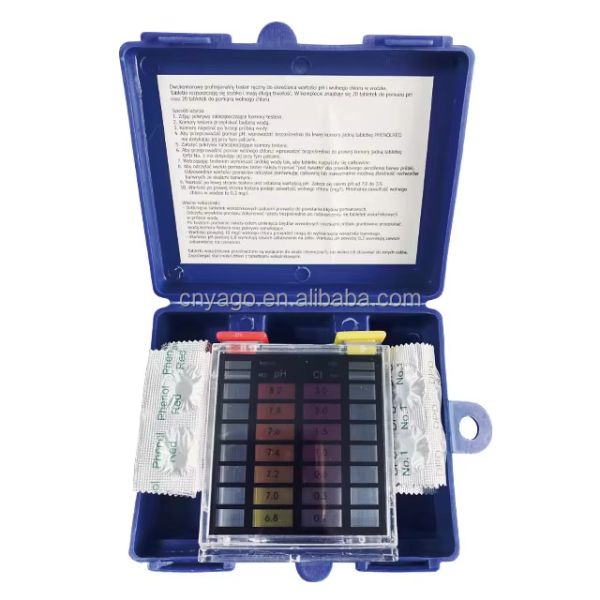 High Accuracy Pool Test Kit with OEM Customized Support and Easy Cleaning for Spa & Swimming Water Quality Testing