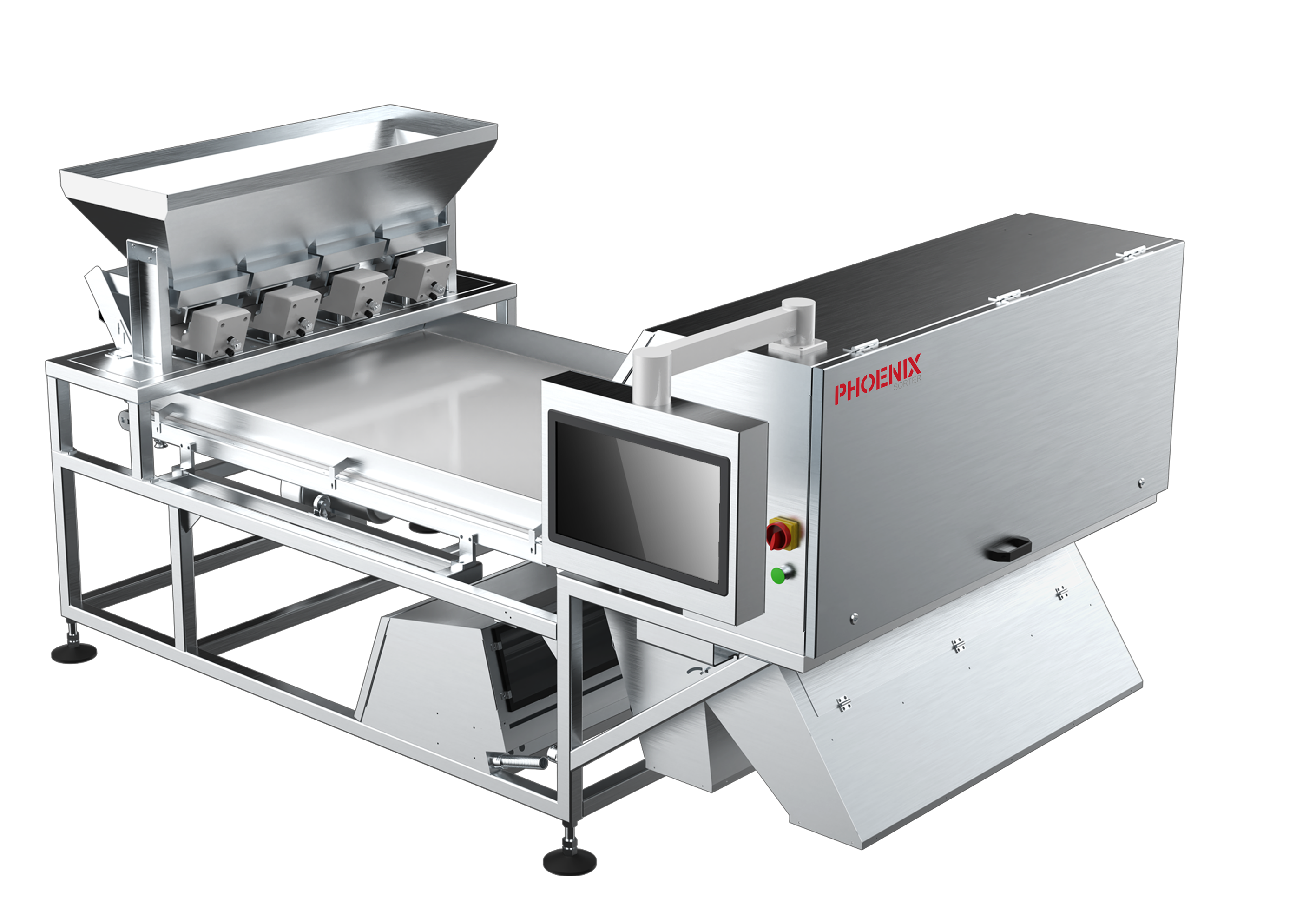 PHOENIX‑AI Intelligent Color Sorter For Frozen Edamame Kernels