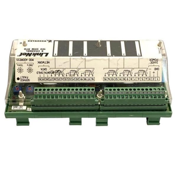 Woodward 9905-970 6-Channel LinkNet Channel Input Module with 0-10V and 0-20mA Signals and Plug-and-Play Design