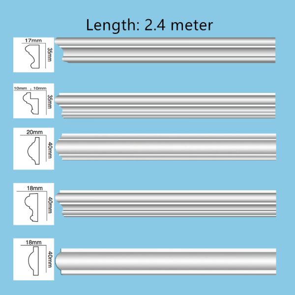 Popular New Factory Price Skirting Polyurethane Ceiling Mold Decorative PU Crown Moulding