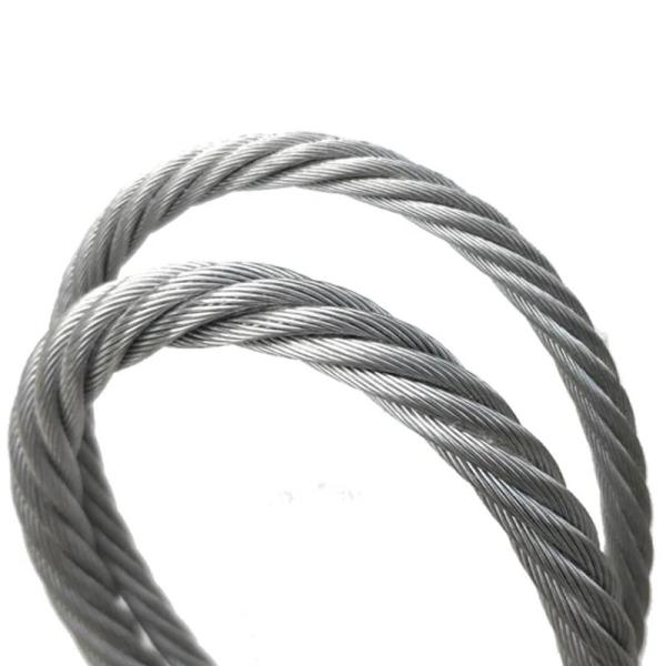 6mm 6x19 Fc 304 7x19 IWRC 10mm 12mm Ungalvanised Steel Wire Rope Cable ±1% Tolerance