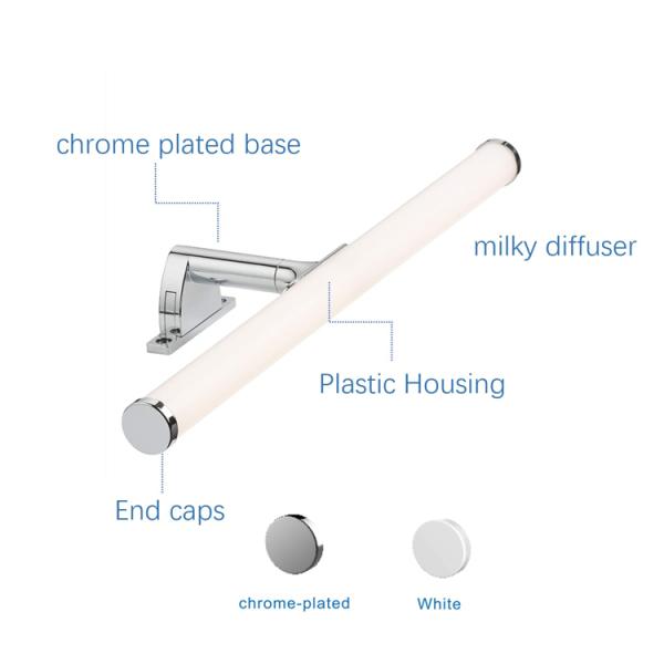 2835 SMD LED Bathroom Mirror Light Nano White Bathroom Wall Light