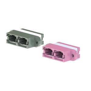 Duplex Adapter MPO With Flange Fiber Optic Adapters Key Up And Key Up Version