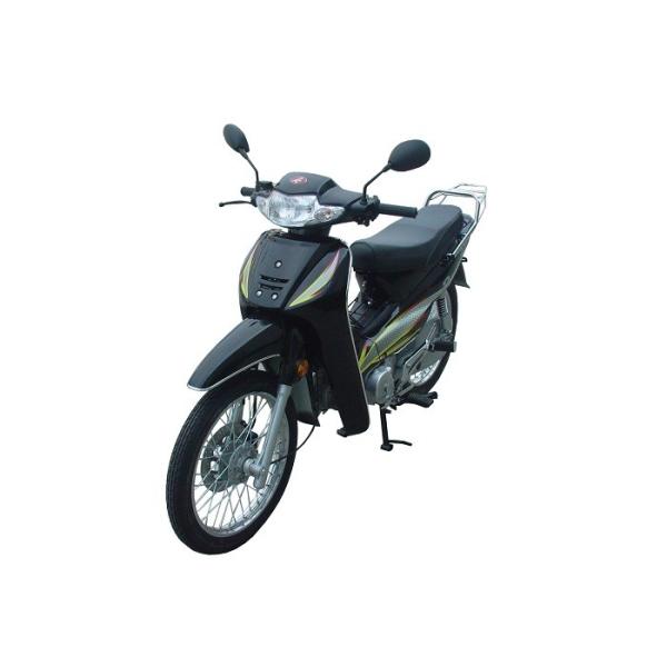 Black 90cc 110cc Cub Motorcycle Automatic Clutch Engine Front Disc Rear Drum