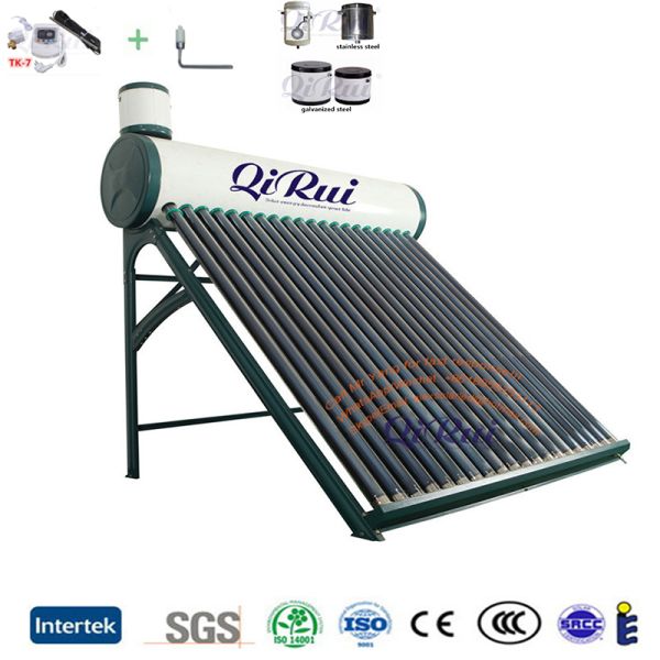 Integrated Compact Durable Thermal Evacuated Tube Stainless Steel Inner Tank Solar Water Heater