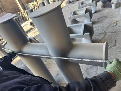High performance Customized Cast Iron Mooring Cleats Ballards Single / Double / Cross Dock Bollards