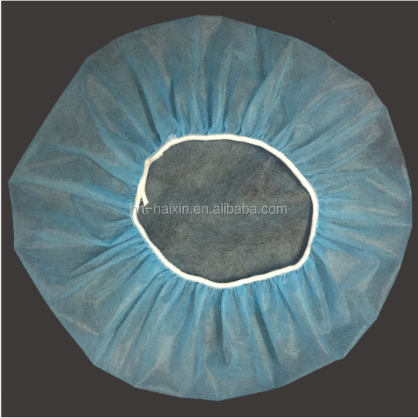 Hubei Haixin Medical Disposable Bouffant Caps Head Cover Non Woven Clean Protection Hat Breathable Surgical Round Cap Wholesale