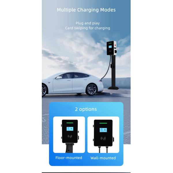 Коммерчески двойные оружи быстро проводя пальцем по стене карты установили заряжатель 22kw EV