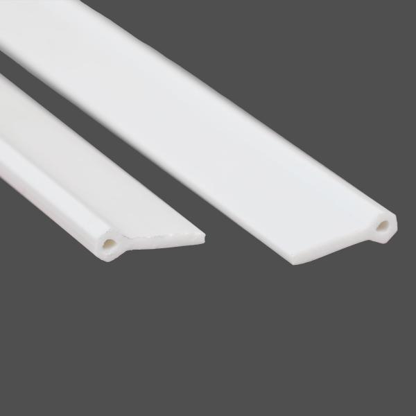Profiles de canaux d'extrusion en plastique PVC personnalisés Blanc