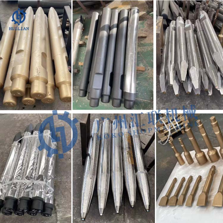 SAGA200 SAGA220 SAGA250 SAGA300 SAGA350 SAGA400 SAGA510 Excavator Breaker Chisel 42Crmo of Moil Point Chisel for rock breaker