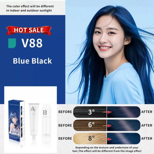 Purestyle Herbal Semi Permanent Hair Dye Kit Raw Material Ammonia Free for Home Use OEM Available