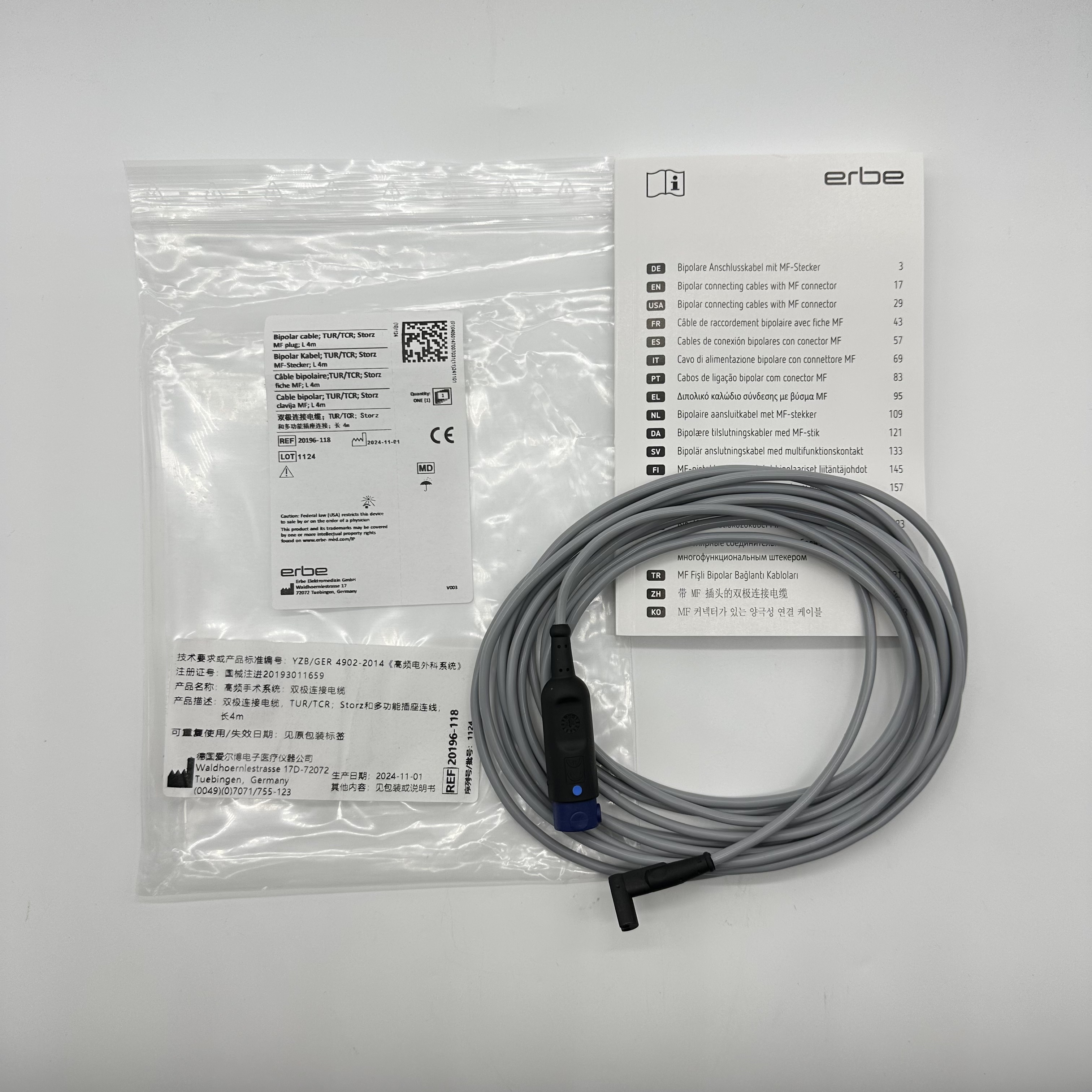 Storz Plasma Resectoscope Cable Bipolar Cable 20196-118
