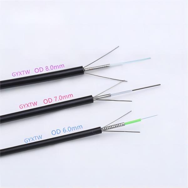 4 /6/8/12 Core Outdoor Aerial Overhead GYXTW Fiber Optic Cable