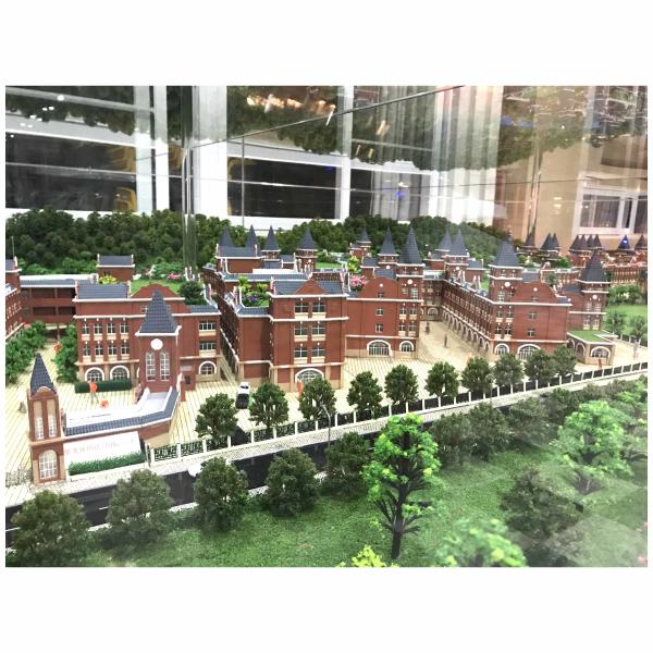 Foreign Language School Scale Model 1:150 Campus Model Classical Style