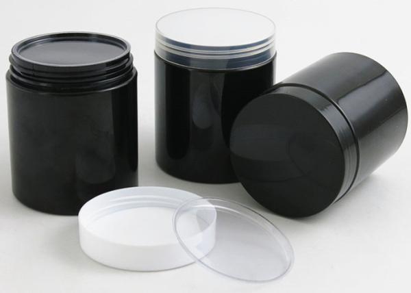 Cosmetic Packing 30g 50g 100g 120g 150g 4oz Black Face Body Cream Body Butter PET Plastic Jars