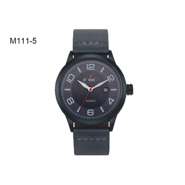 BARIHO Men's Quartz Watch Fashion PU Leather Band Men Wrist Waterproof Watch M111
