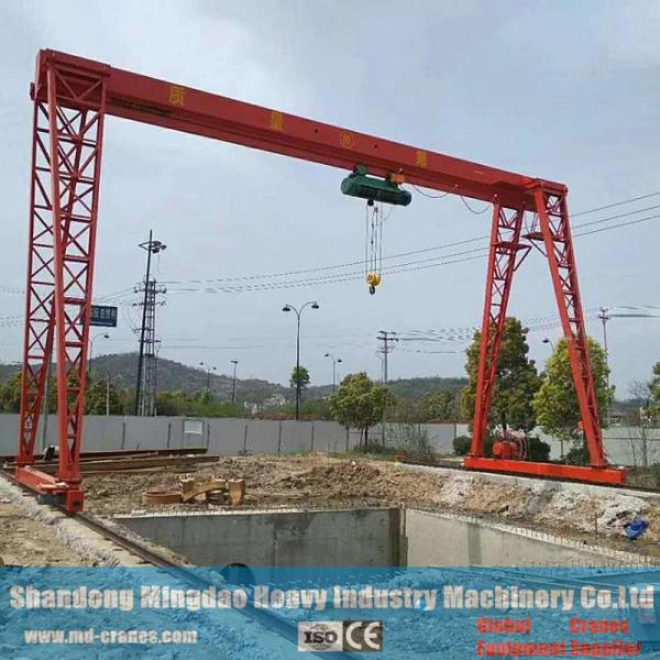 A Frame Rail Mounted Gantry Crane with Electric Wire Rope Hoist