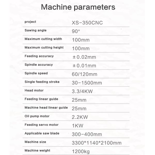 Cader 350CNCServo Automatic Feeding Small square Pipe Cutting Machine 90 Degree Pipe Cutting Machine Price Factory Direct Sales
