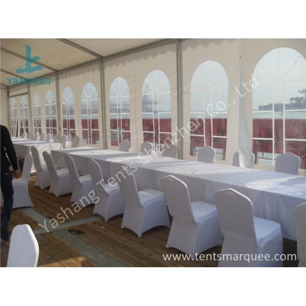 Rustless Hard Aluminum Structure Garden Party Canopy Tents White PVC Fabric