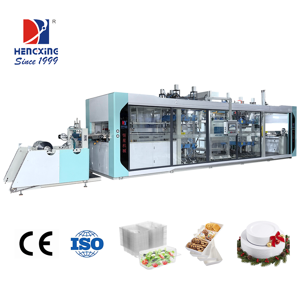 Ceramic Heating Pressure Thermoforming Machine Automatic PVC PP Vacuum Forming Machine For Electronic Component Trays & IC Tubes