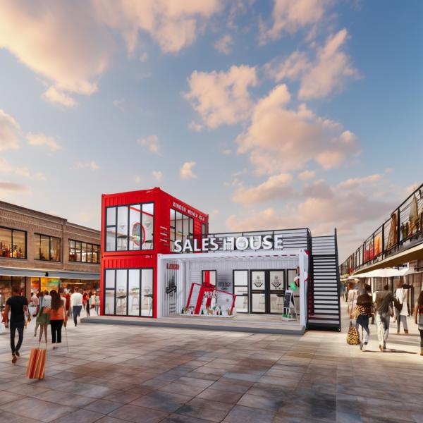 20ft or 40ft Detachable Foldable Prefab House Hotel Container Holiday Home with Aluminum Alloy Windows