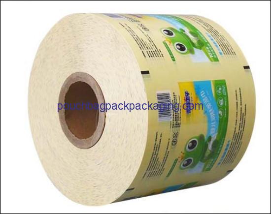 Custom printing laminated aluminum foil plastic film rolls for sauce