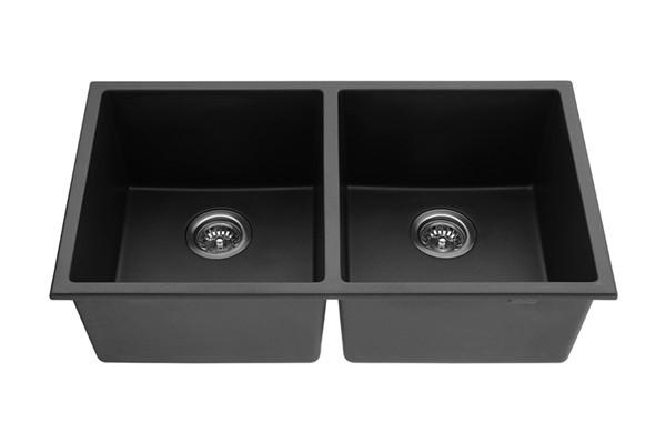 wholesale 50/50 double bowl undermount composite granite/quartz sink