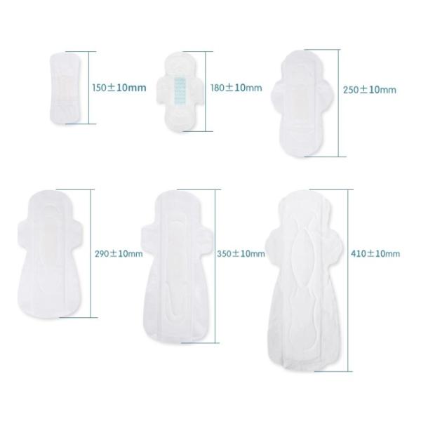 Long Disposable Breathable Winged Women Sanitary Napkins