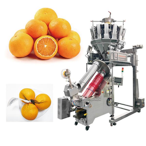 Continuous Mesh Bag Packaging Machine Automatic Fast Packaging Corn Seafood Bacon Onion Mesh Bag Sealing Machine