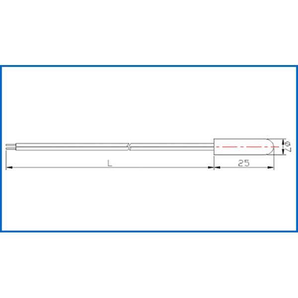 2.2k термистор кондиционера автомобиля ома 3950 со снабжением жилищем TPE