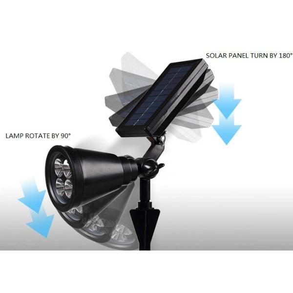 6500K IP65 Human Motion Sensor Solar Panel Wall Light