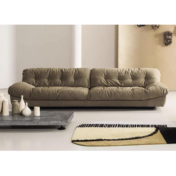Living Room Leather Sofa Comfortable Seating 80x35x30 Inches