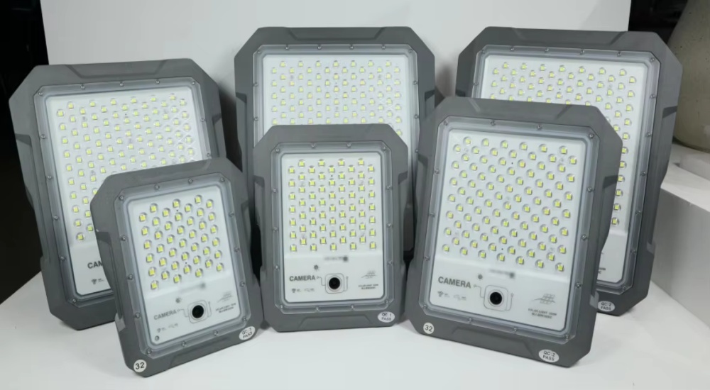 Высококачественный CCTV 100w 200w 300w 500w 800w Стенный охранный свет с 1440P Камера для наружного использования