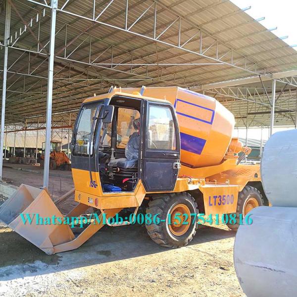 Máquina hidráulica móvel do misturador concreto, círculos do veículo 20 do misturador de cimento pelo minuto