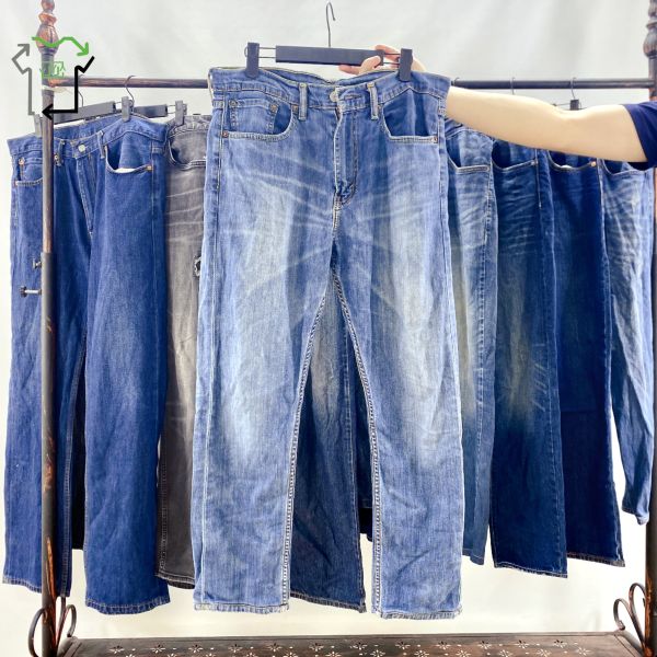 Pre Loved Brand Men's Jeans Mixed Clothing Outdoors Classic Casual Used Luxury Clothes