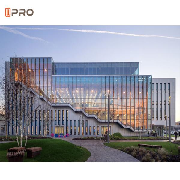 Profile Aluminium Heatproof Industrial Glass Curtain Wall ISO9001 standard