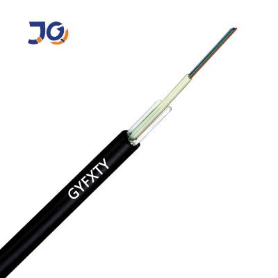 Cabo de fibra ótica exterior do revestimento G652D do PE do tubo GYFXTY da unidade