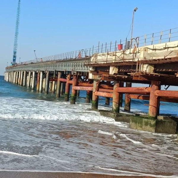 ASTM GB Steel Emergency Bridge / steel Structure Bridge Traditional Style