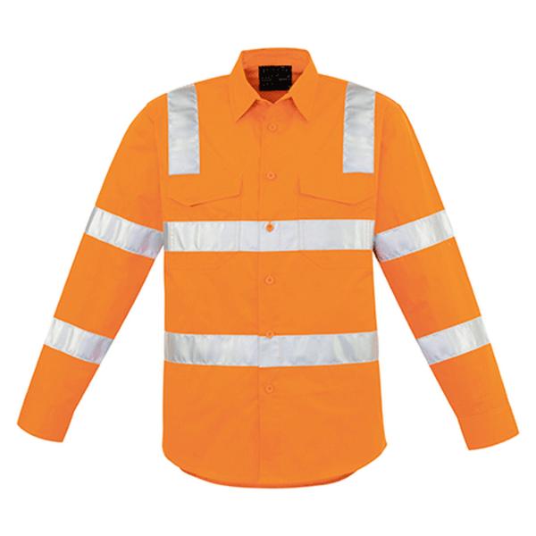Custom Logo Long Sleeve Hi Vis Vest Hi Vis Safety Shirts With Reflective Strip