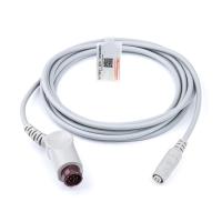 Cable de adaptador IBP no tóxico de 12 pines con conector de HP a transductor BB