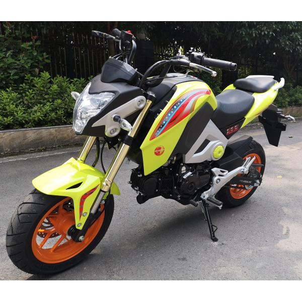 125cc Street Road Motorcycle Green Double Clutch Petro Engine For Racing