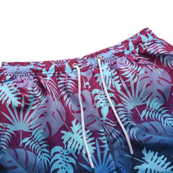 Quick Drying Discoloration Leaves Pattern XL 52 SUP Board Shorts
