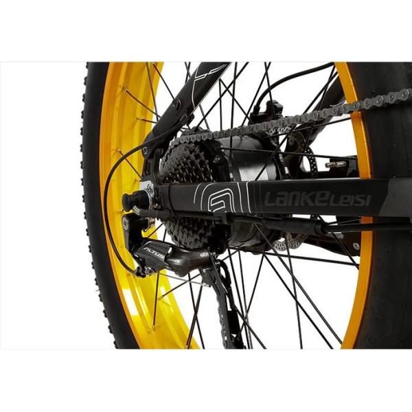 LANKELEISI 26 Inch Big Wheel Electric Bike Hydraulic Disc Brake High Strength