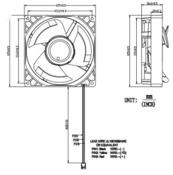 92x92x38mm 12V Waterproof Cooling Fan Mini Size For Heat Dissipation