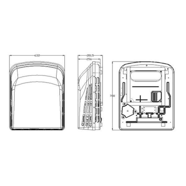 Aire acondicionado de la caravana de 60HZ 15000BTU
