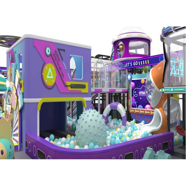 Custom Macaron Soft Play Structure Family Entertainment Center Indoor Home Villa Playground