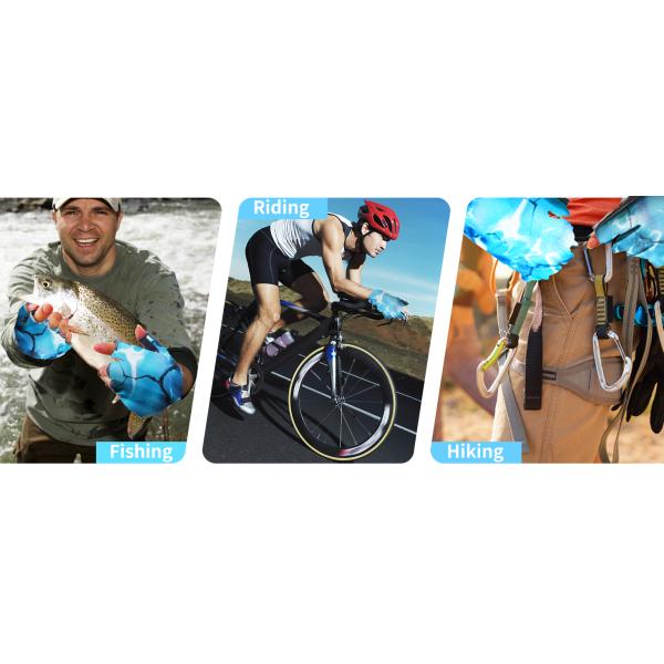 Fishing Gloves With Sun Protection, Uv Protection Silicone Anti-Slip Comfortable And Breathable Fishing Gloves