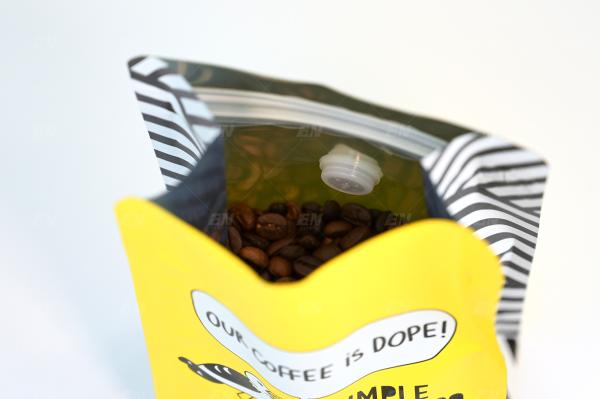 Digital Printing Flat Bottom Pouch With Valve Moisture Proof